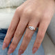Solvaira Ring 1 ct TCW , Solid Gold 14k
