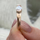 Solvaira Ring 1 ct TCW , Solid Gold 14k