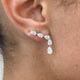 Diamond Drop Earrings 2.7 ct White Gold