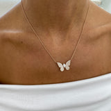 Diamond Pendant Necklace 1.2 ct Rose Gold