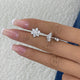 Diamond Stud Earrings 1.9 ct White Gold