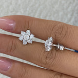 Diamond Stud Earrings 1.9 ct White Gold