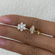 Diamond Stud Earrings 1.9 ct Yellow Gold