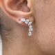 Diamond Drop Earrings 2.4 ct White Gold