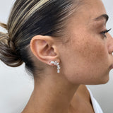 Diamond Drop Earrings 2.7 ct White Gold
