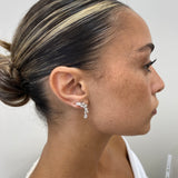 Diamond Drop Earrings 2.7 ct White Gold