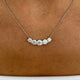 Diamond Pendant Necklace 3 ct White Gold