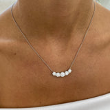 Diamond Pendant Necklace 3 ct White Gold