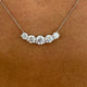 Diamond Pendant Necklace 3 ct White Gold