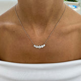 Diamond Pendant Necklace 3 ct White Gold