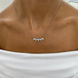 Diamond Pendant Necklace 1.2 ct White Gold