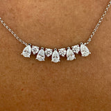 Diamond Pendant Necklace 1.2 ct White Gold