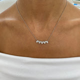 Diamond Pendant Necklace 1.2 ct White Gold