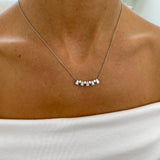 Diamond Pendant Necklace 1.2 ct White Gold