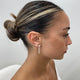 Diamond Dangle Earrings 2.8 ct Rose Gold