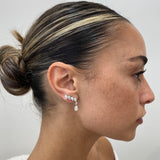 Diamond Drop Earrings 2.6 ct White Gold