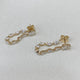 Diamond Dangle Earrings 2.6 ct Yellow Gold