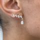 Diamond Drop Earrings 2.6 ct Yellow Gold