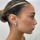 Diamond Hoop Earrings 1.6 ct White Gold