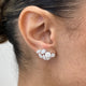 Diamond Stud Earrings 4 ct White Gold