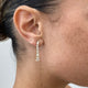 2.6ct Diamond Tennis Earrings, Solid Gold 14K