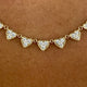 Diamond Pendant Necklace 0.8 ct Yellow Gold