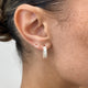 Diamond Hoop Earrings 2.6 ct Yellow Gold