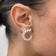 Diamond Hoop Earrings 3.7 ct Yellow Gold