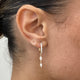 Diamond Dangle Earrings 0.8 ct Yellow Gold