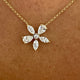 Diamond Pendant Necklace 0.9 ct Yellow Gold