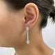 Diamond Dangle Earrings 3.6 ct White Gold