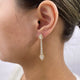 Diamond Dangle Earrings 3.6 ct Yellow Gold