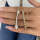 Diamond Dangle Earrings 3.6 ct Yellow Gold