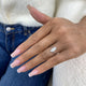 Solitaire Ring 0.9 ct TCW , Solid Gold 14k
