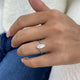Solitaire Ring 0.9 ct TCW , Solid Gold 14k