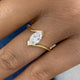 Diamond Solitaire Ring 0.8 ct Yellow Gold