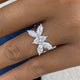 Diamond Cluster Ring 1.7 ct White Gold