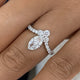 Diamond Cluster Ring 1.4 ct White Gold