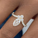 Diamond Cluster Ring 1.4 ct Yellow Gold