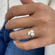 Cluster Ring 1.4 ct TCW , Solid Gold 14k