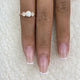 3 Stone Ring 1 ct TCW , Solid Gold 14k