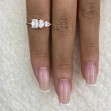 Cluster Ring 1.4 ct TCW , Solid Gold 14k