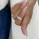 Cluster Ring 1.4 ct TCW , Solid Gold 14k