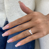 Cluster Ring 1.4 ct TCW , Solid Gold 14k