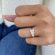 Cluster Ring 1.4 ct TCW , Solid Gold 14k