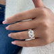 Ring 2.9ct TCW, 14K Gold