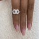 Ring 2.9ct TCW, 14K Gold