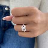 Ring 2.9ct TCW, 14K Gold