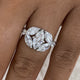 Diamond Cluster Ring 2.7 ct White Gold