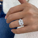 Ring 2.8ct TCW, 14K Gold